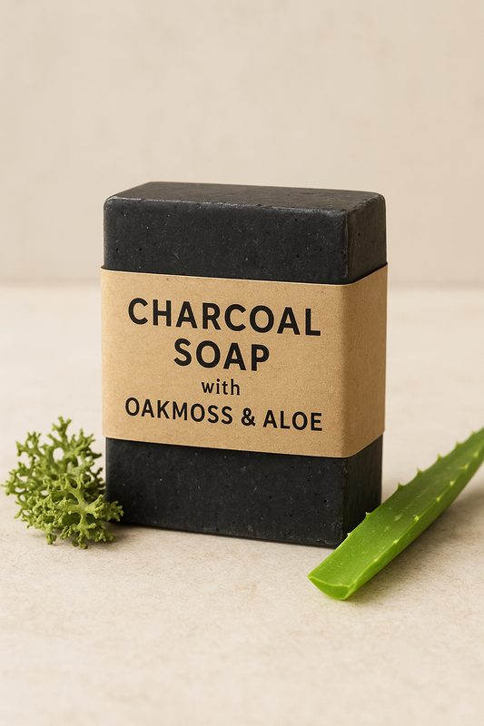 Charcoal Soap with Oakmoss & Aloe
